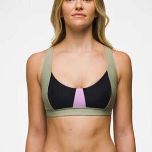 (A13) NEW Prana Womens Medium Bikini Summer Wave Bottom & TULUM TOP Swimsuit Set